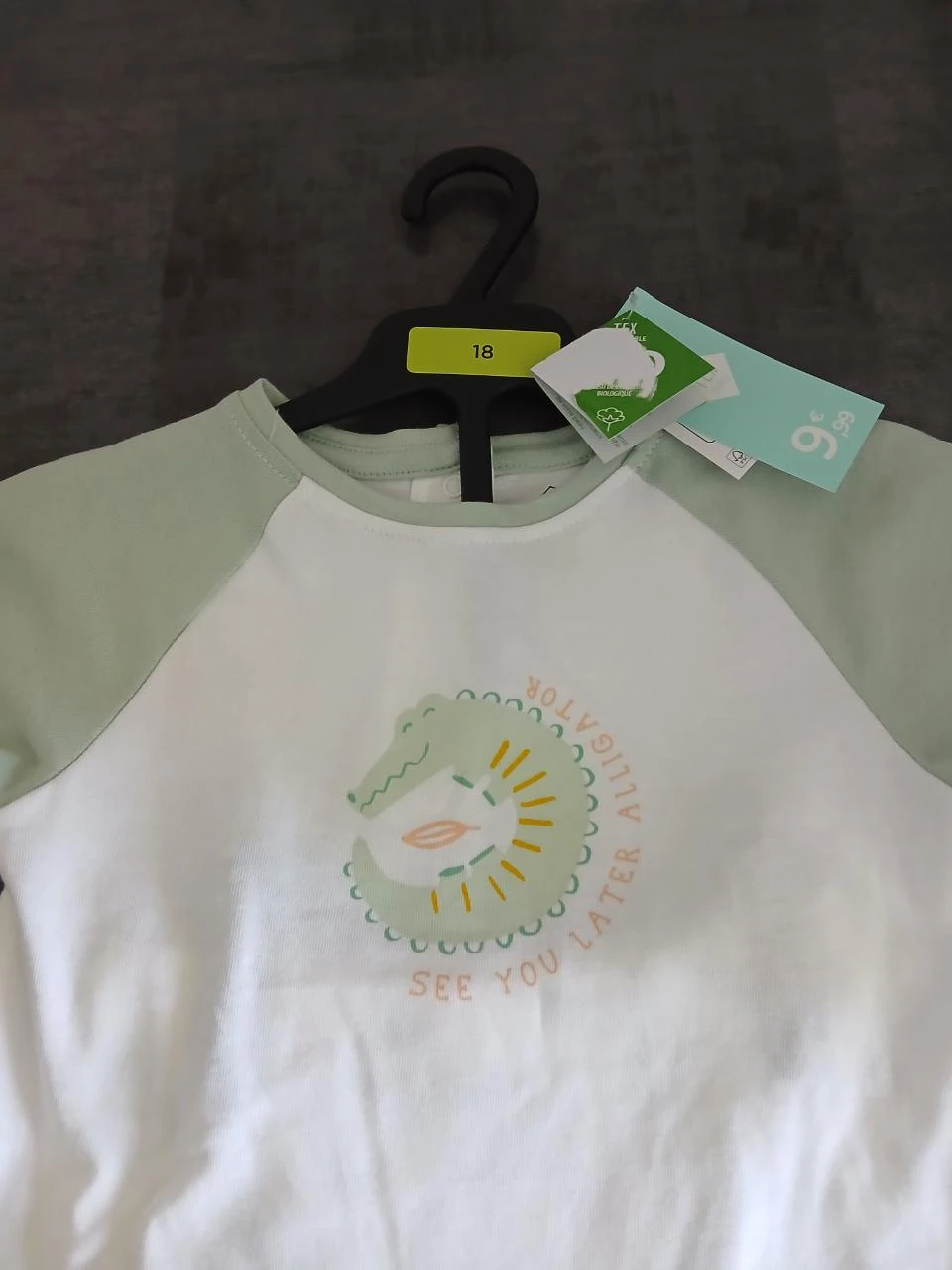 conjunto camiseta short tex bebé 81 cm 18 meses – photo 2